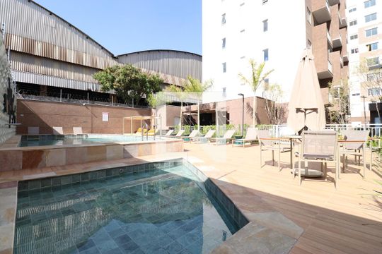 Área comum - Piscina de apartamento para alugar com 2 quartos, 34m² em Lapa de Baixo, São Paulo