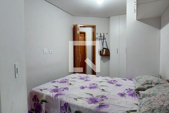 Quarto 1 suíte de apartamento à venda com 2 quartos, 55m² em Parque Oratório, Santo André