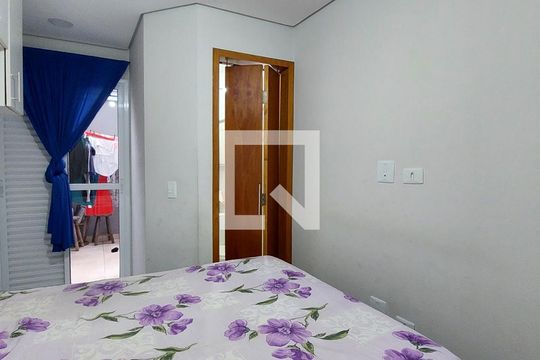Quarto 1 suíte de apartamento à venda com 2 quartos, 55m² em Parque Oratório, Santo André