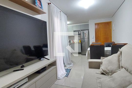 Sala de apartamento à venda com 2 quartos, 55m² em Parque Oratório, Santo André