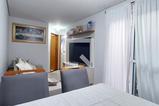 Sala de apartamento à venda com 2 quartos, 55m² em Parque Oratório, Santo André