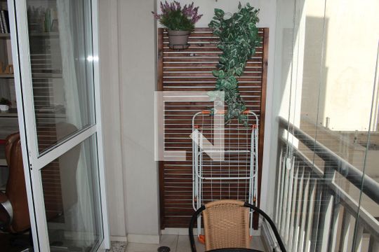Varanda da Sala de apartamento para alugar com 1 quarto, 40m² em República, São Paulo