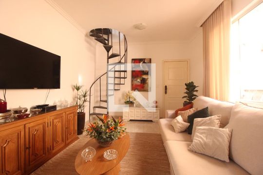 Sala de apartamento à venda com 3 quartos, 220m² em Luxemburgo, Belo Horizonte