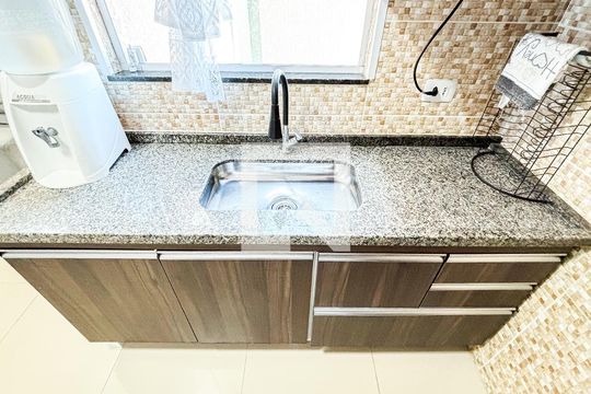 Sala - Sala de Jantar - Cozinha de apartamento à venda com 2 quartos, 94m² em Jardim Ana Maria, Santo André