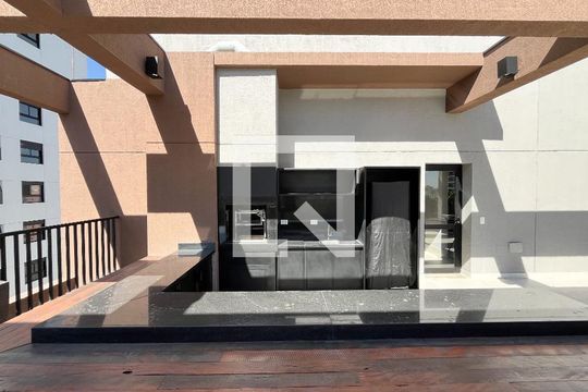 Área comum - Churrasqueira de kitnet/studio para alugar com 1 quarto, 21m² em Vila Clementino, São Paulo