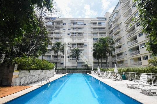 Fachada de apartamento à venda com 1 quarto, 41m² em Panamby, São Paulo
