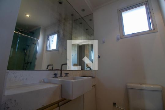Banheiro da Suíte de apartamento para alugar com 1 quarto, 70m² em Cidade Monções, São Paulo