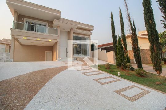 Fachada de casa de condomínio à venda com 3 quartos, 420m² em Loteamento Residencial Barão do Café, Campinas