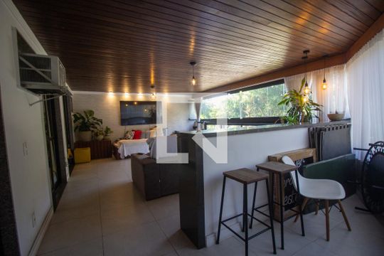 Varanda Sala  de apartamento para alugar com 3 quartos, 119m² em Recreio dos Bandeirantes, Rio de Janeiro