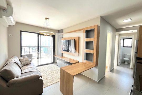 Sala de apartamento à venda com 2 quartos, 46m² em Mirandópolis, São Paulo