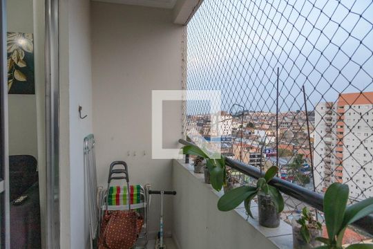 Varanda da sala de apartamento à venda com 2 quartos, 65m² em Centro, Diadema