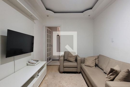 Sala de apartamento à venda com 3 quartos, 90m² em Vila Camilópolis, Santo André