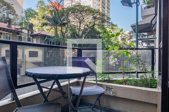 Sala/Cozinha - Varanda de apartamento à venda com 1 quarto, 60m² em Cerqueira César, São Paulo