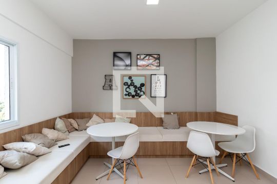 Área comum - Salão de festas de apartamento para alugar com 1 quarto, 40m² em Santana, São Paulo
