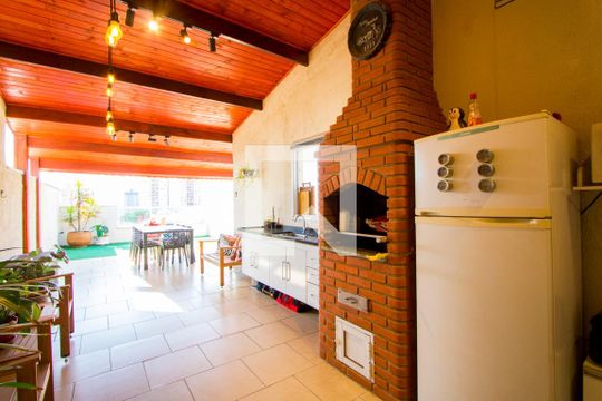 Área de serviço/Espaço gourmet de apartamento à venda com 2 quartos, 140m² em Vila Humaitá, Santo André