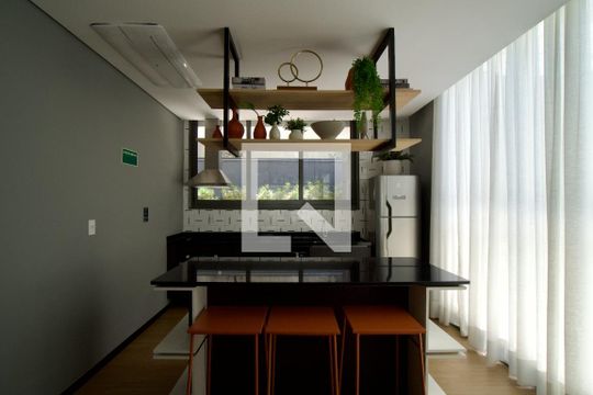 Área comum - Salão de festas de kitnet/studio para alugar com 1 quarto, 26m² em Cerqueira César, São Paulo