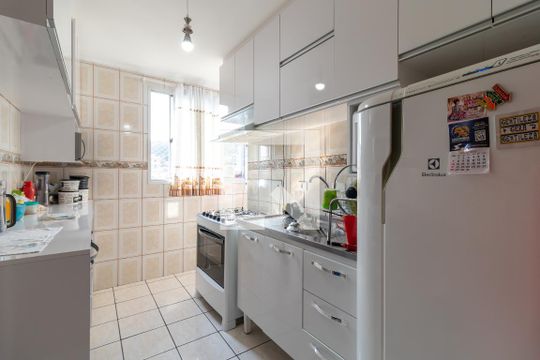 Cozinha de apartamento à venda com 2 quartos, 52m² em Vila Amália (zona Norte), São Paulo