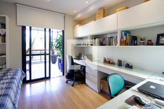 Quarto 1 - Escritório de apartamento à venda com 4 quartos, 200m² em Barra da Tijuca, Rio de Janeiro