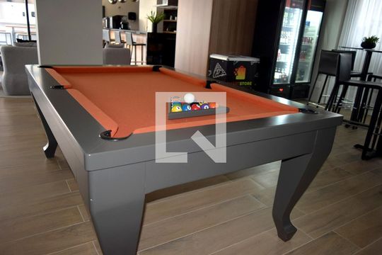 Área comum - Sala de Jogos de kitnet/studio à venda com 1 quarto, 30m² em Pinheiros, São Paulo