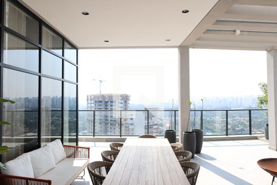 Área comum de kitnet/studio à venda com 1 quarto, 36m² em Indianópolis, São Paulo