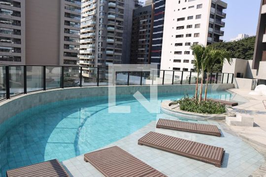 Área comum - Piscina de kitnet/studio à venda com 1 quarto, 36m² em Indianópolis, São Paulo