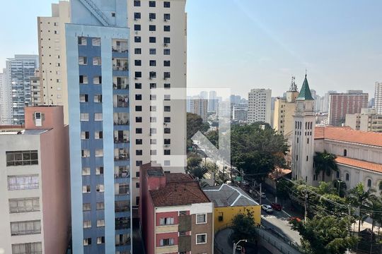 Sala vista de apartamento à venda com 2 quartos, 66m² em Água Branca, São Paulo
