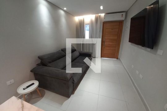 Sala de casa para alugar com 1 quarto, 63m² em Esplanada dos Barreiros, São Vicente