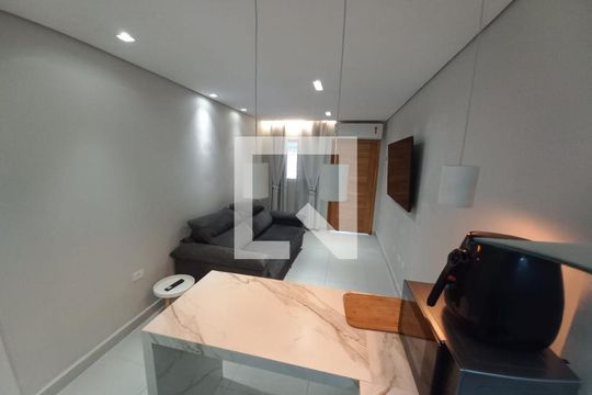 Sala de casa para alugar com 1 quarto, 63m² em Esplanada dos Barreiros, São Vicente