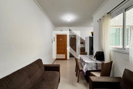 Sala de apartamento à venda com 3 quartos, 89m² em Vila Humaita, Santo André