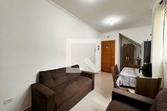 Sala de apartamento à venda com 3 quartos, 89m² em Vila Humaita, Santo André