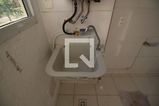 Área de Serviço de apartamento à venda com 2 quartos, 46m² em Gardênia Azul, Rio de Janeiro