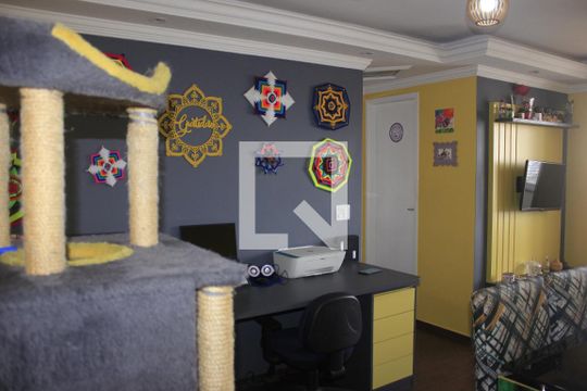 Sala de apartamento à venda com 2 quartos, 57m² em Vila Augusta, Guarulhos