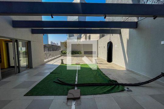 Área comum - Academia de kitnet/studio para alugar com 1 quarto, 27m² em Pinheiros, São Paulo