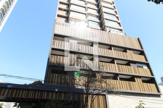 Fachada do Prédio de kitnet/studio para alugar com 1 quarto, 29m² em Vila Nova Conceição, São Paulo
