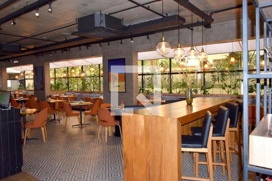 Restaurante Lobby de apartamento à venda com 2 quartos, 72m² em Jardim Paulista, São Paulo