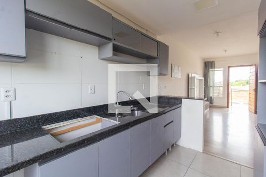 Cozinha e Área de Serviço de apartamento para alugar com 2 quartos, 50m² em Bom Princípio, Gravataí