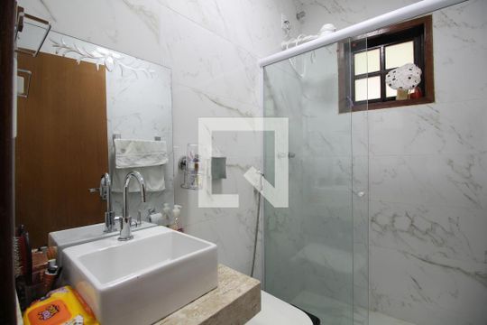 Banheiro da Suíte 1 de casa à venda com 3 quartos, 1400m² em Jacarepaguá, Rio de Janeiro