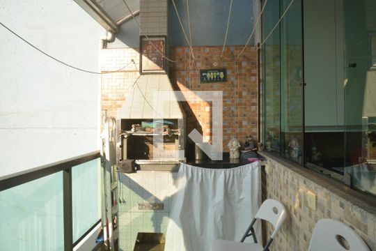Área gourmet  de casa à venda com 3 quartos, 300m² em Parque das Nações, Santo André