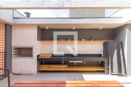 Área comum - Churrasqueira de apartamento para alugar com 1 quarto, 27m² em Perdizes, São Paulo