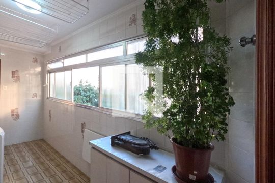 Área de Serviço de apartamento para alugar com 4 quartos, 149m² em Gonzaga, Santos