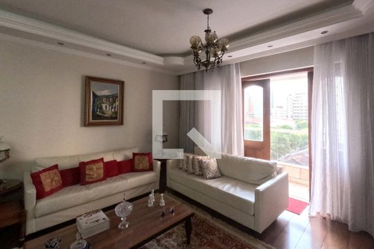Sala dois ambientes de apartamento para alugar com 4 quartos, 149m² em Gonzaga, Santos