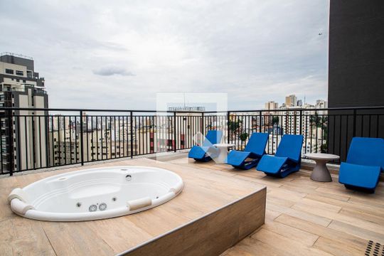 Área comum de kitnet/studio para alugar com 1 quarto, 29m² em Bela Vista, São Paulo