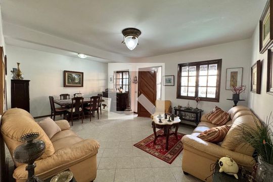 Sala de casa de condomínio à venda com 4 quartos, 182m² em Vargem Pequena, Rio de Janeiro