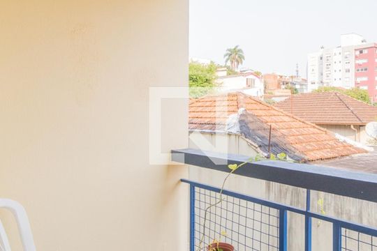 Varanda da Sala de apartamento à venda com 1 quarto, 45m² em Santo Antônio, Porto Alegre
