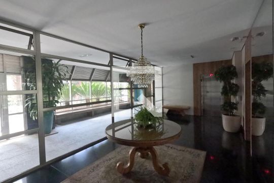 Área Comum - Hall de Entrada de apartamento para alugar com 3 quartos, 189m² em Gonzaga, Santos