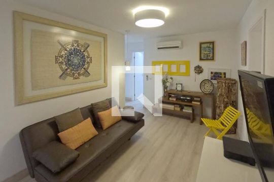 Sala de Estar de apartamento para alugar com 3 quartos, 189m² em Gonzaga, Santos