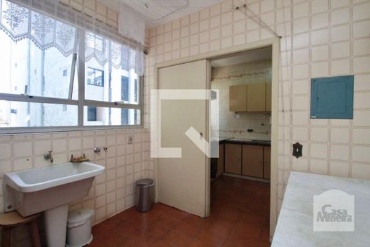 Área de Serviço de apartamento à venda com 4 quartos, 256m² em Funcionários, Belo Horizonte