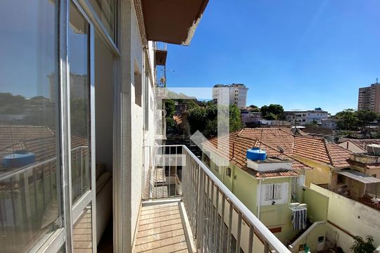 Varanda da Sala de apartamento à venda com 3 quartos, 78m² em Riachuelo, Rio de Janeiro