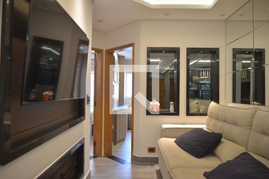 Sala de apartamento à venda com 2 quartos, 100m² em Campestre, Santo André