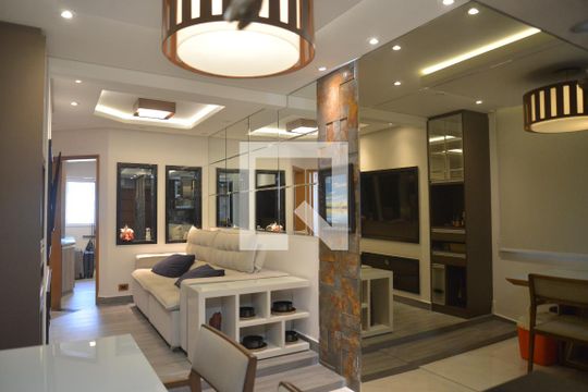 Sala de apartamento à venda com 2 quartos, 100m² em Campestre, Santo André